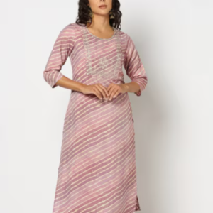 Lehariya Print Straight Kurta & Palazzo#1-LPSKP