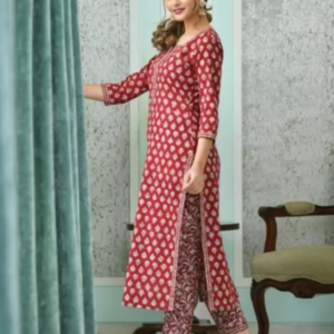 Women Rayon Kurti & Pants#1-WRKP